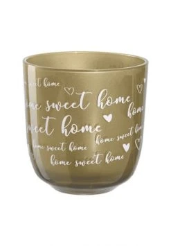 Aktion 🤩 LEONARDO Windlicht "Decora Home Sweet Home", Modern, Glas, 16,4 Cm 😍