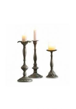 Besorgen ✨ LOBERON Kerzenständer 3er Set Chandra Antikchampagner ✔️