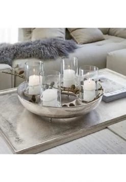 Coupon 🧨 LOBERON Kerzentablett Boulders Silber/ Klar ✔️ -dekoartikel Verkaufsladen unnamed file 1106