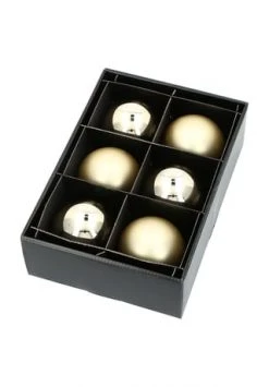 Top 10 ⌛ GALERIA Home Weihnachtskugeln, Glas, 8 Cm, 6 Stück GOLD 🌟