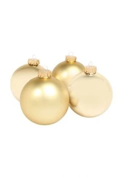 Auslauf ✨ GALERIA Home Weihnachtskugeln, Glas, 10 Cm, 4 Stück GOLD 😀