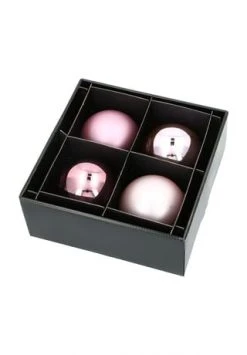 Am billigsten 🥰 GALERIA Home Weihnachtskugeln, Glas, 10 Cm, 4 Stück ROSE ⭐