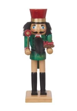 Auslauf 😍 GALERIA Home Nussknacker "Schaffner", 25 Cm ROT/ GRÜN ⌛