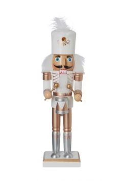 Rabatt 🔔 GALERIA Home Nussknacker, 25 Cm WEISS/ GOLD 🛒