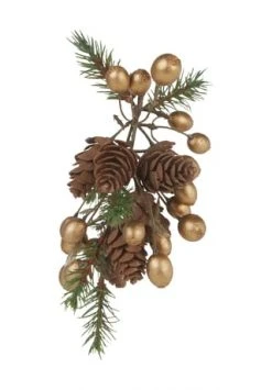 Bester Verkauf 🤩 GALERIA Home Deko "Kieferzapfen Mit Beeren" GRÜN ✨