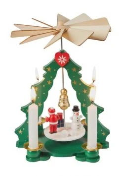 Rabatt 🎉 GALERIA Home Holz-Pyramide, 4 Kerzenhalter GRÜN ✔️ -dekoartikel Verkaufsladen unnamed file 227