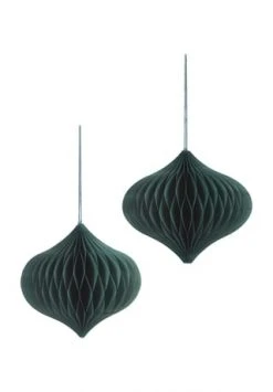 Aktion ✨ GALERIA Home Papierdekohänger "Wabenball", 2er-Set GRÜN 🔔