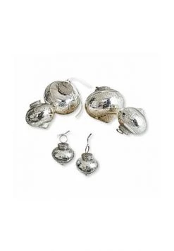 Auslauf 😀 LOBERON Weihnachtsschmuck 6er Set Sully Antiksilber Antiksilber 🌟