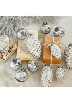 Schlussverkauf ⭐ LOBERON Weihnachtsschmuck 6er Set Thorens Antiksilber Antiksilber 🥰 -dekoartikel Verkaufsladen unnamed file 317