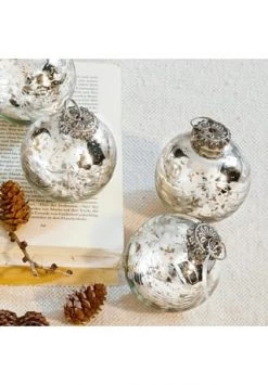 Schlussverkauf ⭐ LOBERON Weihnachtsschmuck 6er Set Thorens Antiksilber Antiksilber 🥰 -dekoartikel Verkaufsladen unnamed file 319