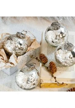 Schlussverkauf ⭐ LOBERON Weihnachtsschmuck 6er Set Thorens Antiksilber Antiksilber 🥰 -dekoartikel Verkaufsladen unnamed file 320