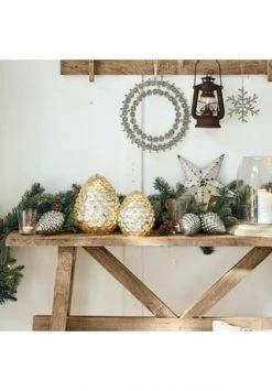 Aktion ✔️ LOBERON Weihnachtsschmuck 4er Set Lillias Silber Silber ⭐ -dekoartikel Verkaufsladen unnamed file 339