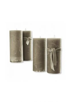 Besorgen 👏 LOBERON Kerze 4er Set Homel Taupe Taupe 👏
