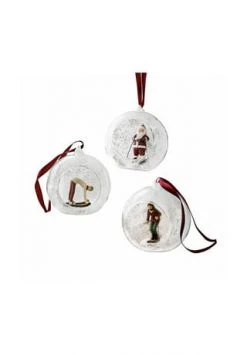 Bestes Angebot 🌟 LOBERON Weihnachtsschmuck 3er Set Melisse Weiß/rot Weiß/rot 🌟