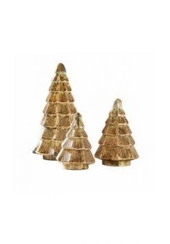 Angebote ⭐ LOBERON Deko-Baum 3er Set Perla Antikgold Antikgold ✔️