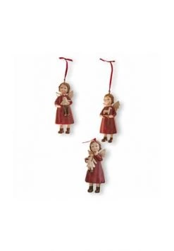 Coupon 😀 LOBERON Anhänger 3er Set Beringen Rot Rot ⌛