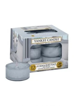 Am billigsten 🎉 YANKEE CANDLE® Duft-Teelichter "Calm And Quit", 12 Stück STAHLBLAU ⭐