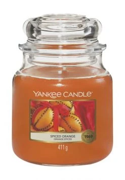 Blitzangebot ⭐ YANKEE CANDLE® Duftkerze Klassik "Spiced Orange", 411 G Orange 🎉
