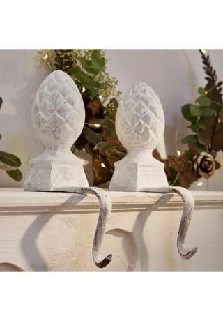 Bester Verkauf 🔥 LOBERON Eisenzapfen 2er Set Lucielle Antikweiß Antikweiß 🎁 2 Bester Verkauf 🔥 LOBERON Eisenzapfen 2er Set Lucielle Antikweiß Antikweiß 🎁 – Bild 2