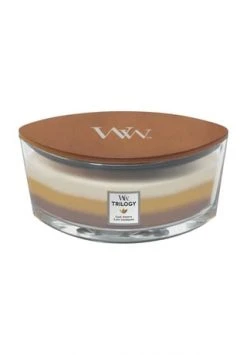 Am billigsten ✨ YANKEE CANDLE® Duftkerze WoodWick - Trilogy "Café Sweets", 453,6 G, Holzdocht Braun 🤩
