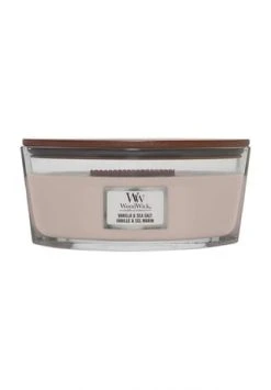 Brandneu 🎉 YANKEE CANDLE® WoodWick - Duftkerze Core "Vanilla & Sea Salt", 1,5 Kg Altrosa 🎉