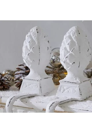 Bester Verkauf 🔥 LOBERON Eisenzapfen 2er Set Lucielle Antikweiß Antikweiß 🎁 4 Bester Verkauf 🔥 LOBERON Eisenzapfen 2er Set Lucielle Antikweiß Antikweiß 🎁 – Bild 4