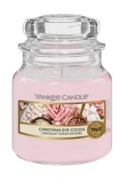 Bester Verkauf 🌟 YANKEE CANDLE® Duftkerze "Christmas Eve Cocoa", 104 G Rosa 🎉
