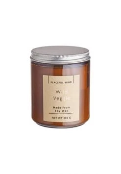 Auslauf 😍 BUTLERS® PEACEFUL MIND Duftkerze Wild Veggie Mit Sojawachs Braun-Silber ⭐