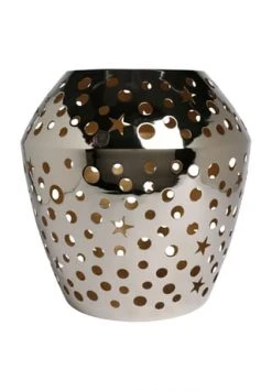 Schlussverkauf 🎉 Fink Windlicht "Sheila", Vernickelt, Sterne, 36 Cm 🥰