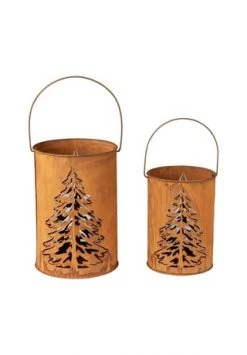 Schlussverkauf ✨ PURE DAY Deko-Windlicht-Set, 2-tlg. Forest 😍