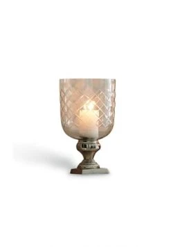 Auslauf ✨ LOBERON Windlicht Barville Klar/silber 👍