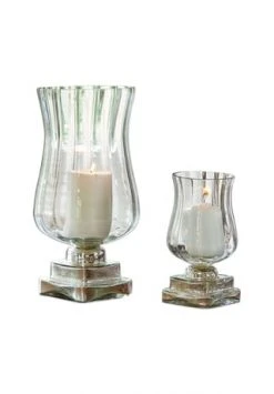 Schlussverkauf 🎉 LOBERON Windlicht 2er Set Lumio Klar/silber 🥰