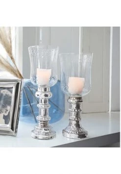 Angebote 👏 LOBERON Windlicht 2er Set Ely Klar/silber 🎉 -dekoartikel Verkaufsladen unnamed file 926